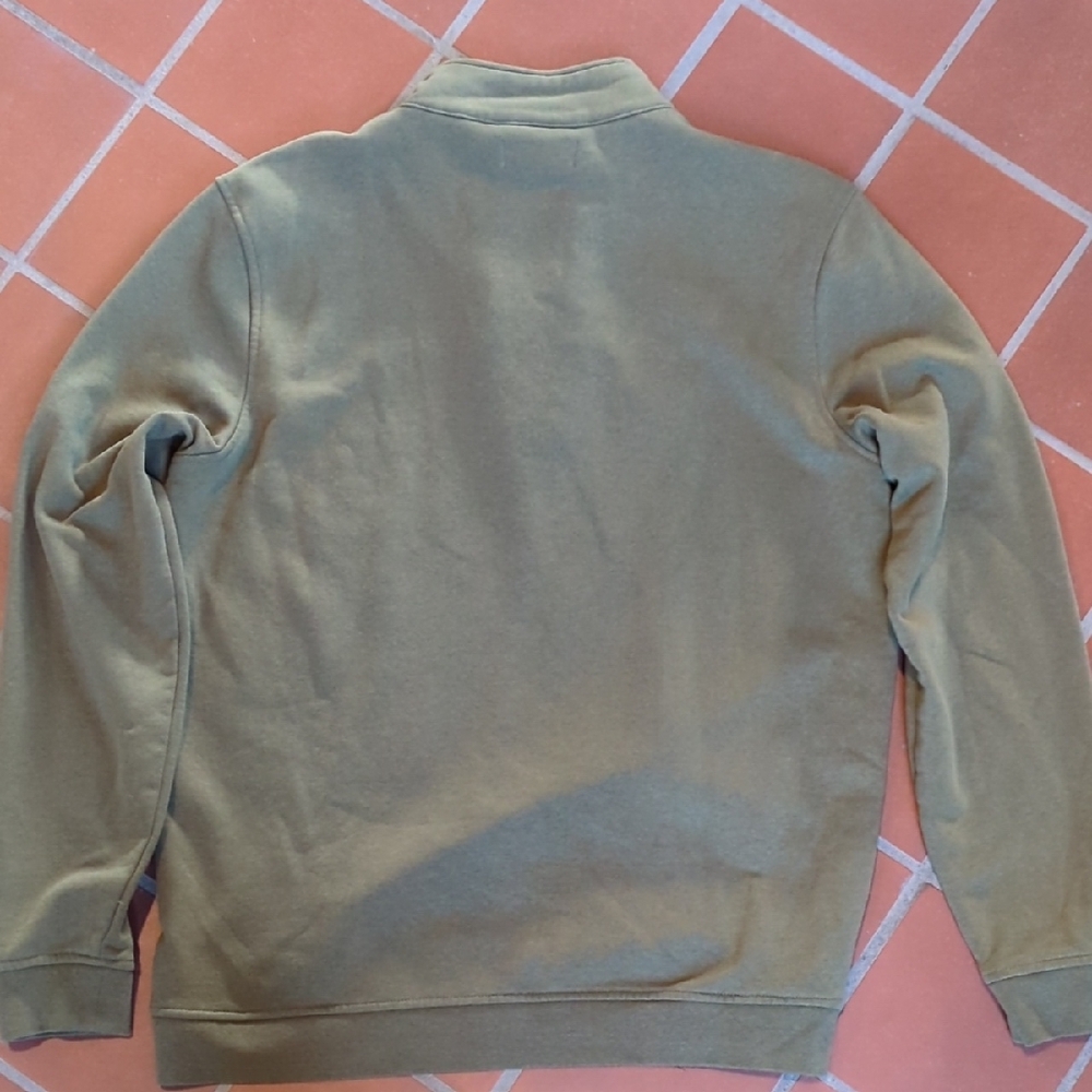 Tailor Vintage Men's Olive Quarter-Zip Sweater View 3